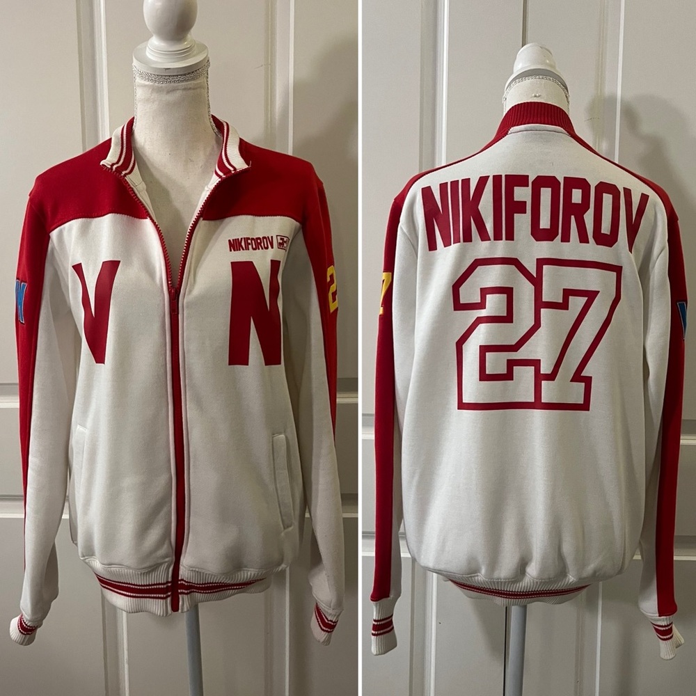Official Crunchyroll Victor Nikiforov #27 Varsity Jacket Cosplay Yuri on Ice